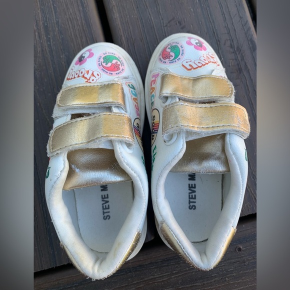 Steven madden kids be happy velcro sneakers size 9 - Picture 2 of 6